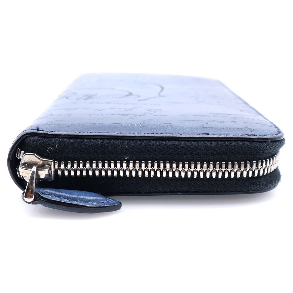 ベルルッティ カリグラフィ メンズ 長財布 レザー ダークブルー Berluti (ベルルッティ) カリグラフィ ロングウォレット 長財布 カード