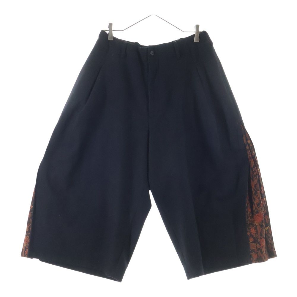 s yte サイト ウール 切り替えデザイン パンツ ブラック UV P 68 821