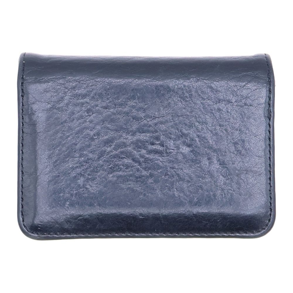 CHROME HEARTS (クロムハーツ) CARD CASE スクロールラベル レザー