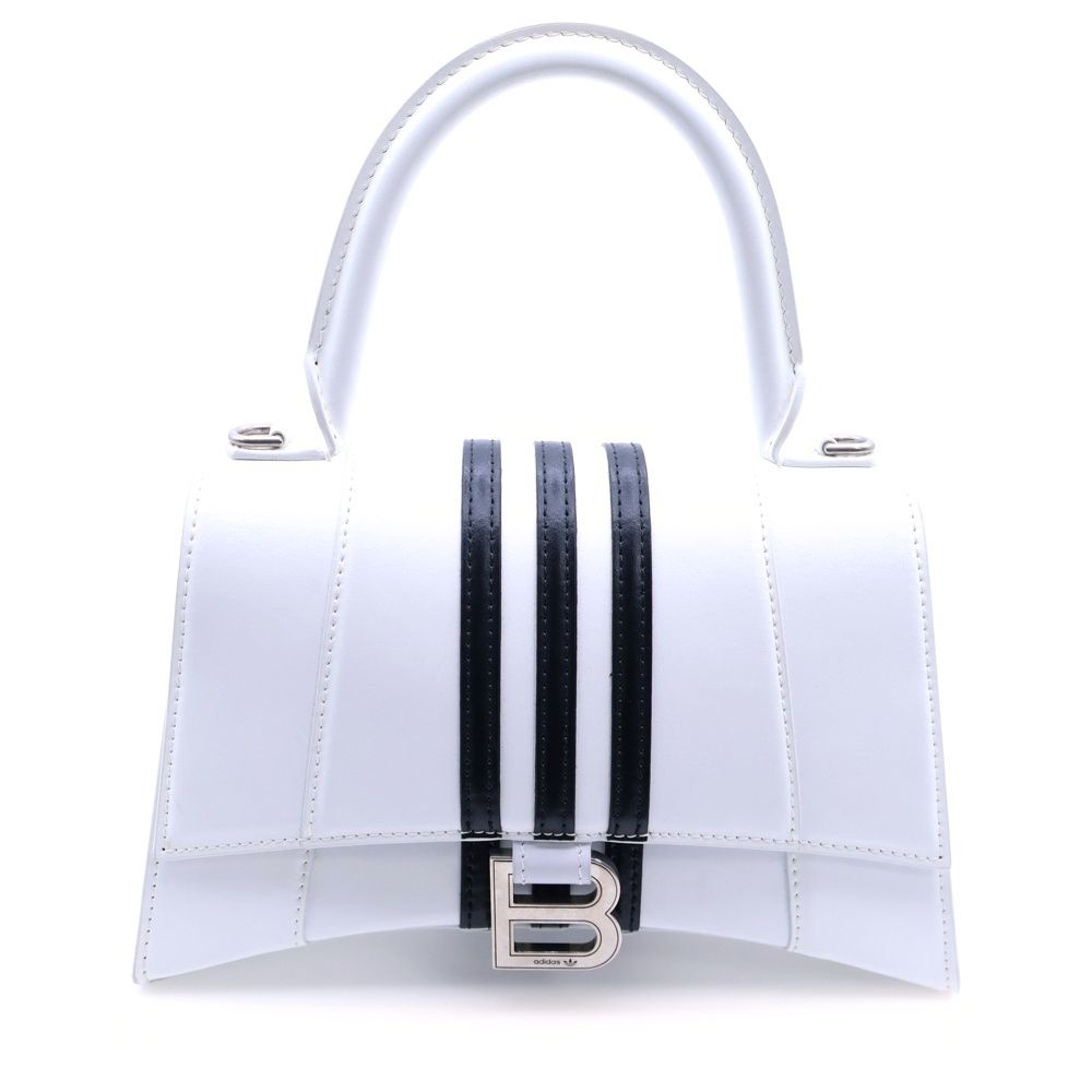 バレンシアガ adidas Hourglass アディダス アワーグラス レザーハンドバッグ ショルダーバッグ ホワイト 593546