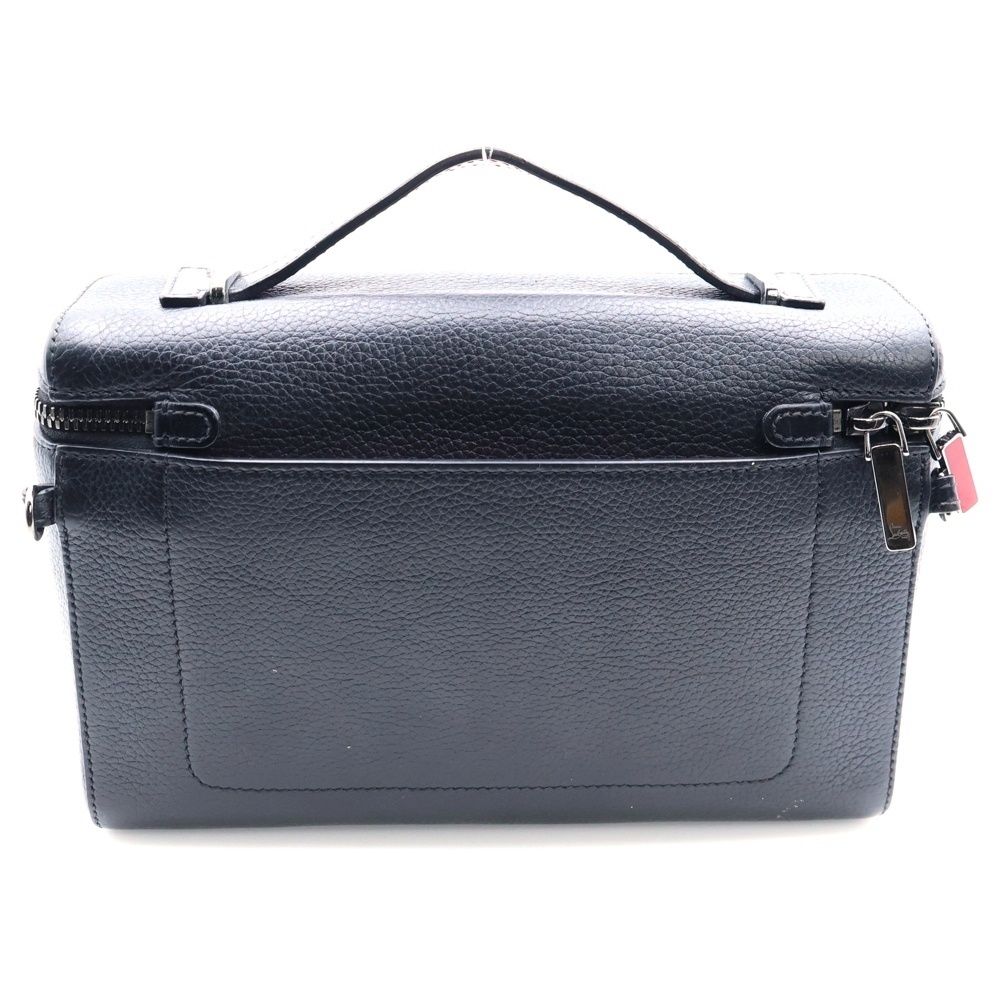 CHRISTIAN LOUBOUTIN クリスチャンルブタン Djanis カーフスキン クロスボディバッグ ブラック レッド