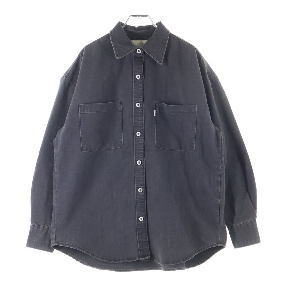 Levi´s (リーバイス) SILVERTAB ルーズフィット 長袖デニムシャツ ブラック A3493-0000