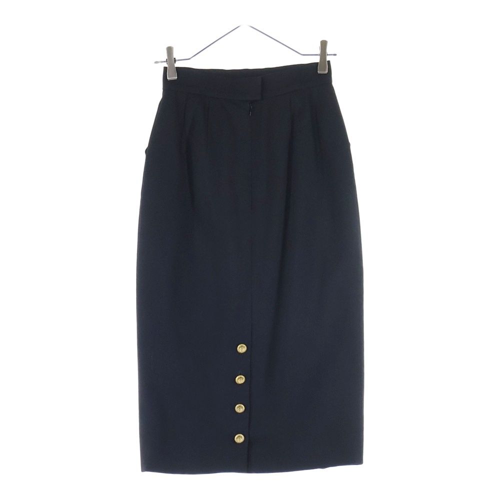 CHANEL (シャネル) 93AW ココマークボタン ウール タイト ミディアム