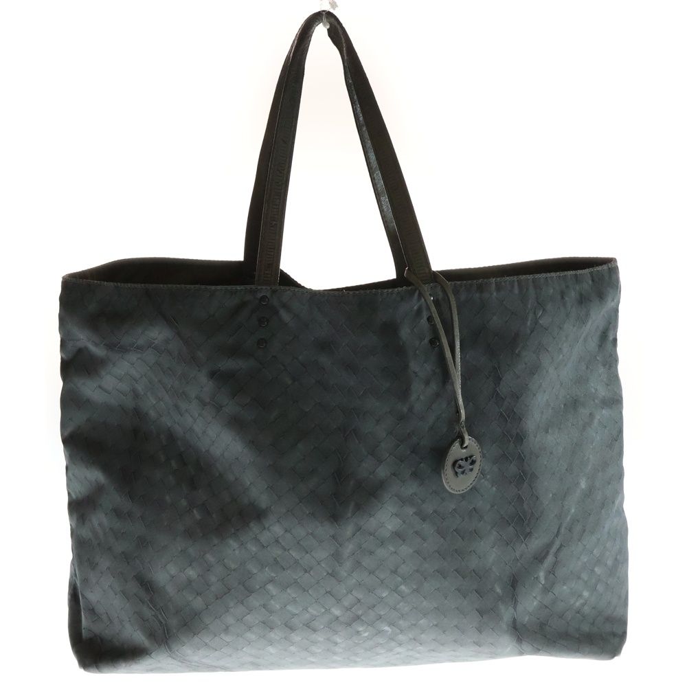 BOTTEGA VENETA (ボッテガヴェネタ) イントレチャート プリント ハンド トートバッグ グレー