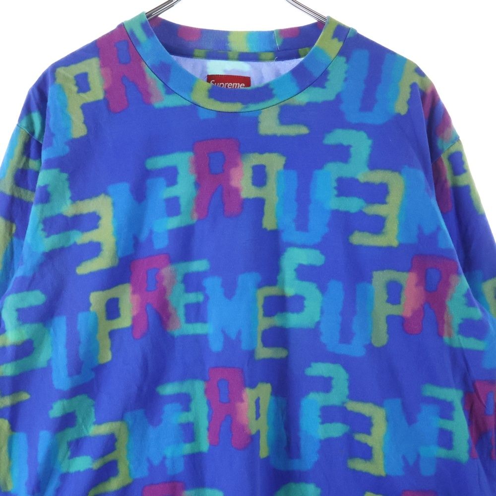 専用出品 supreme 18SS Letters L/S Top SUPREME (シュプリーム) 18SS Letters L/S Top レターズ ロゴ 総柄