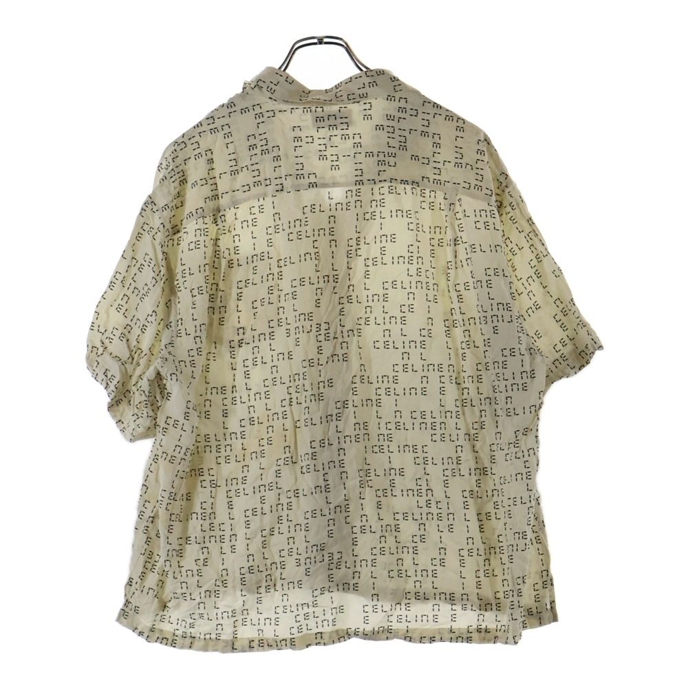 CELINE セリーヌ 22 AW Desital Print Loose-Fit Hawaiian Shirt デジタルロゴ 総柄プリント ルーズフィット レーヨン ハワイアン アロハ オープン 半袖シャツ