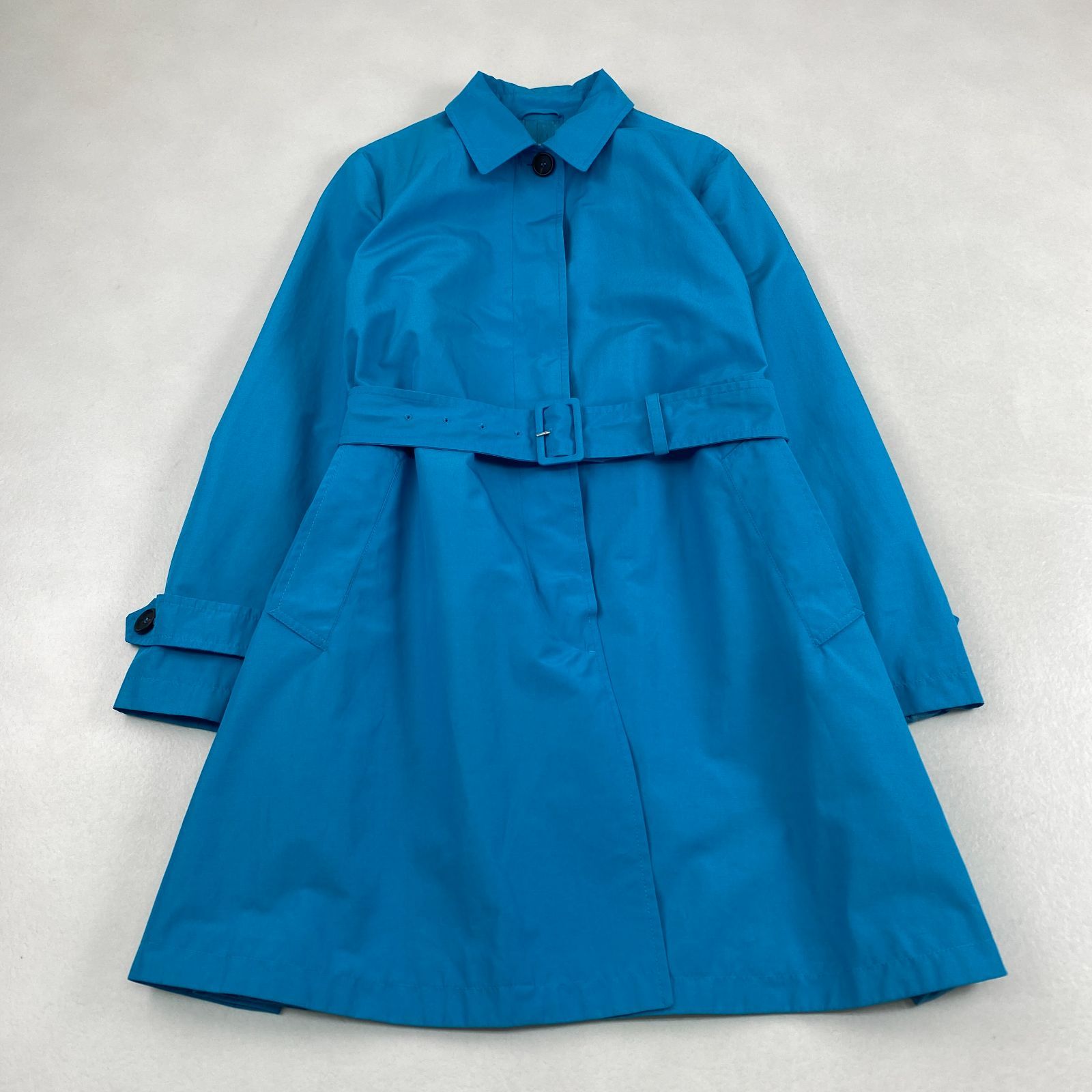 PRADA トレンチコート ベルト ターコイズブルー 38 M L相当 - メルカリ