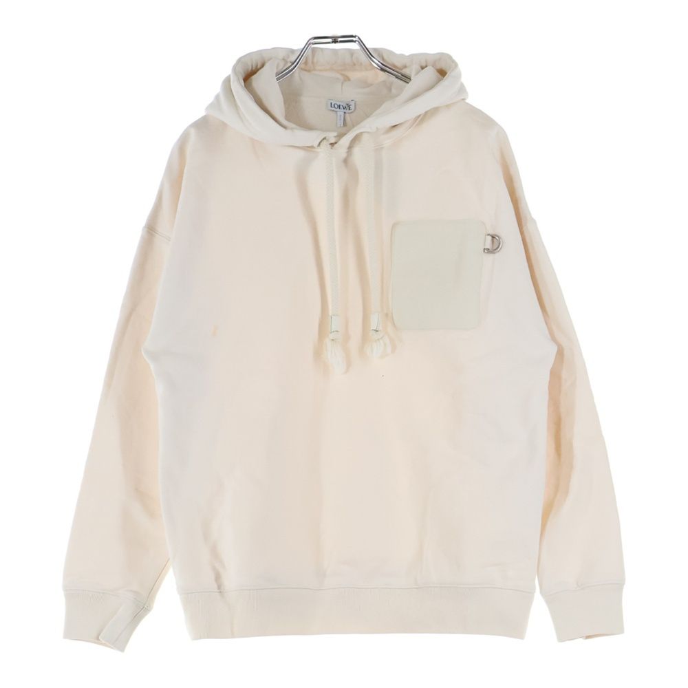 LOEWE (ロエベ) Anagram Patch Hoodie レザーアナグラムパッチ プル