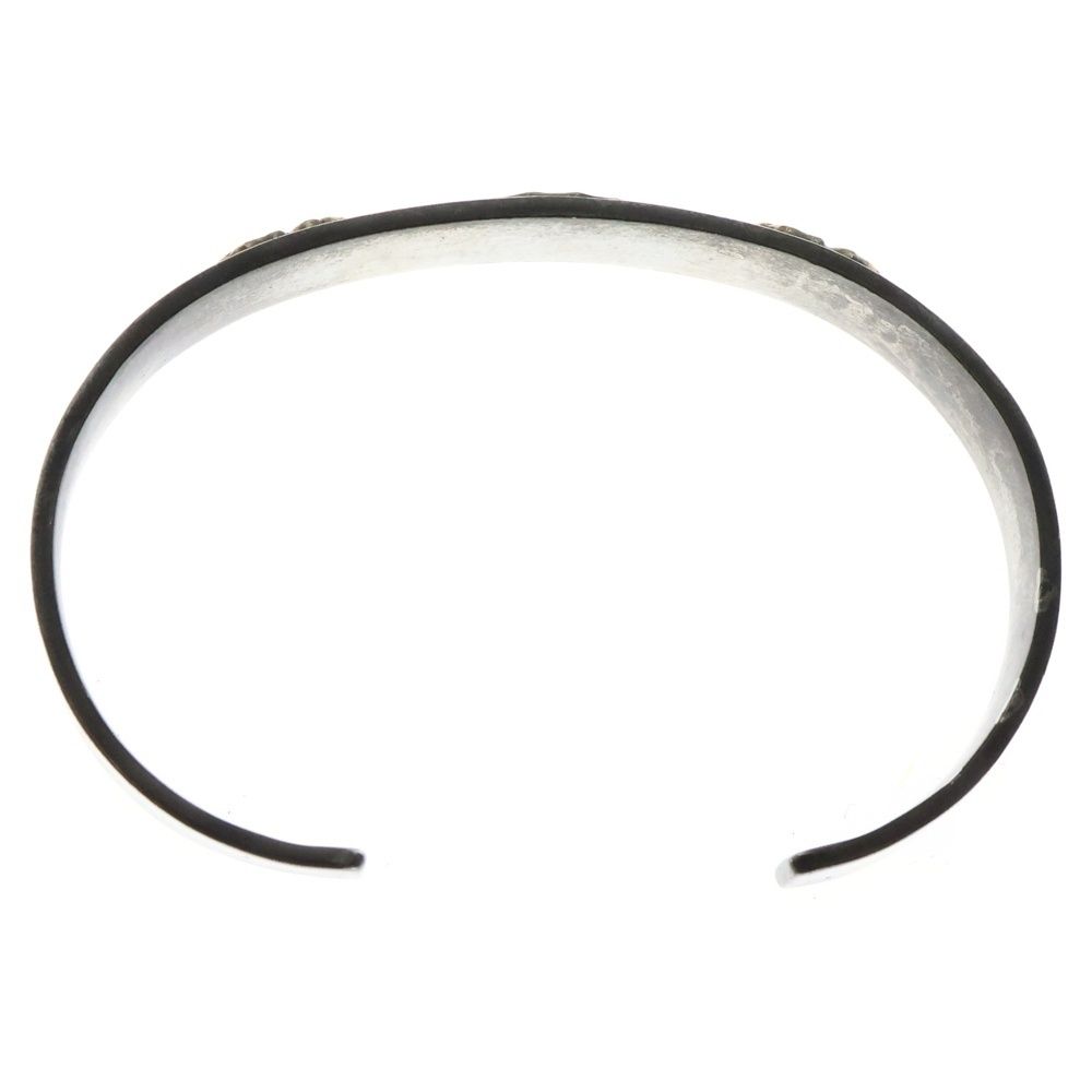 goro's (ゴローズ) ダブルローズ平打ちブレス バングル M シルバー