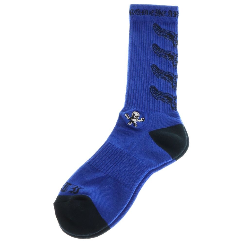 未使用 クロムハーツソックス　水色 正規品 CHROME HEARTS (クロムハーツ) FOTI SOCKS フォティ ソックス 靴下
