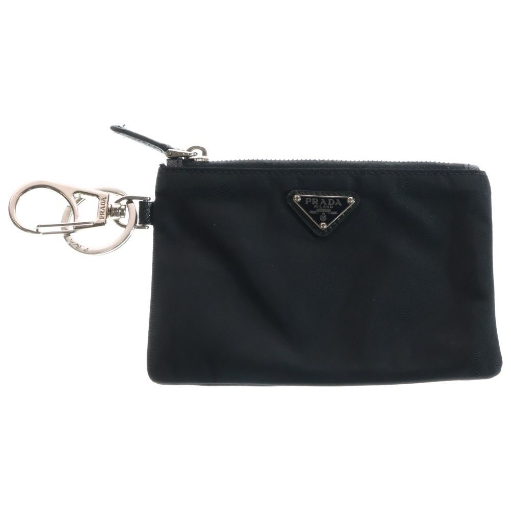 PRADA プラダ TESSUTO TRAVEL 2 TT 117 ナイロン コインケース キーケース ブラック