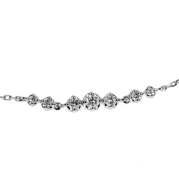 ヴァンドーム青山 Pt850 Pt900 ダイヤモンド ブレスレット ヴァンドーム青山 Pt950/ Pt850 ダイヤモンド ブレスレット 0.14ct