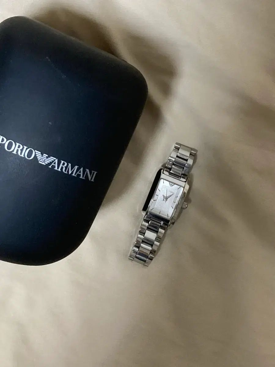 ARMANI アルマーニ レディース Starship Square スタシ メタル 時計 シルバー