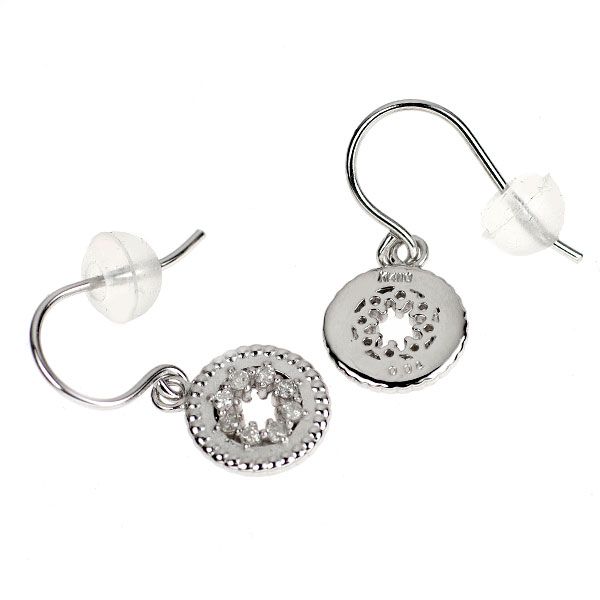 K14WG ダイヤモンド ピアス 0.08ct - メルカリ