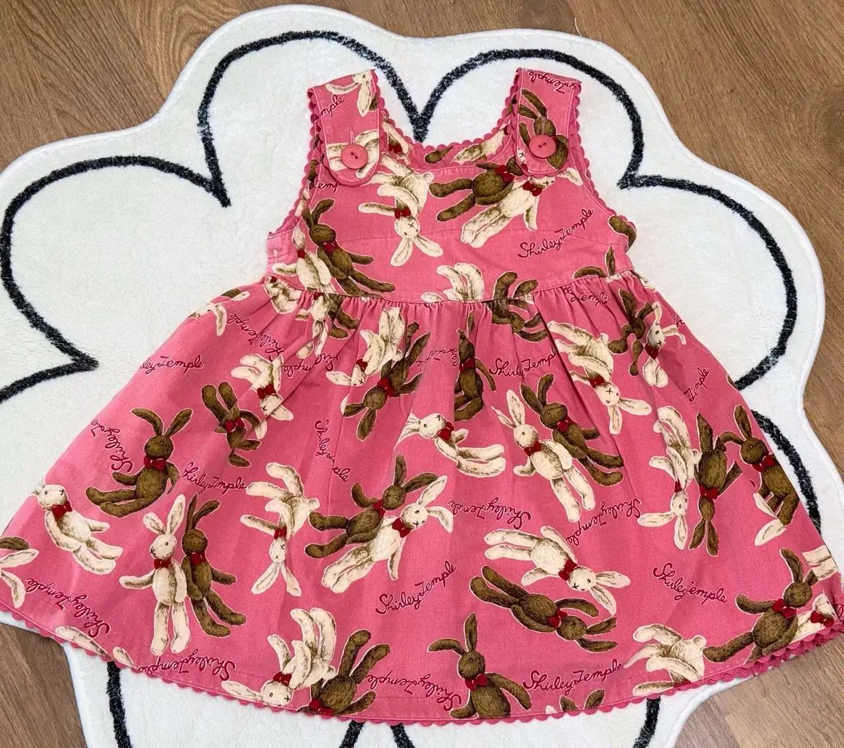 新品未使用♡タグ付き♡うさぎワンピース♡80センチ♡シャーリーテンプル♡ 平成レトロシャーリーテンプル うさぎワンピース シャーリーテンプル未