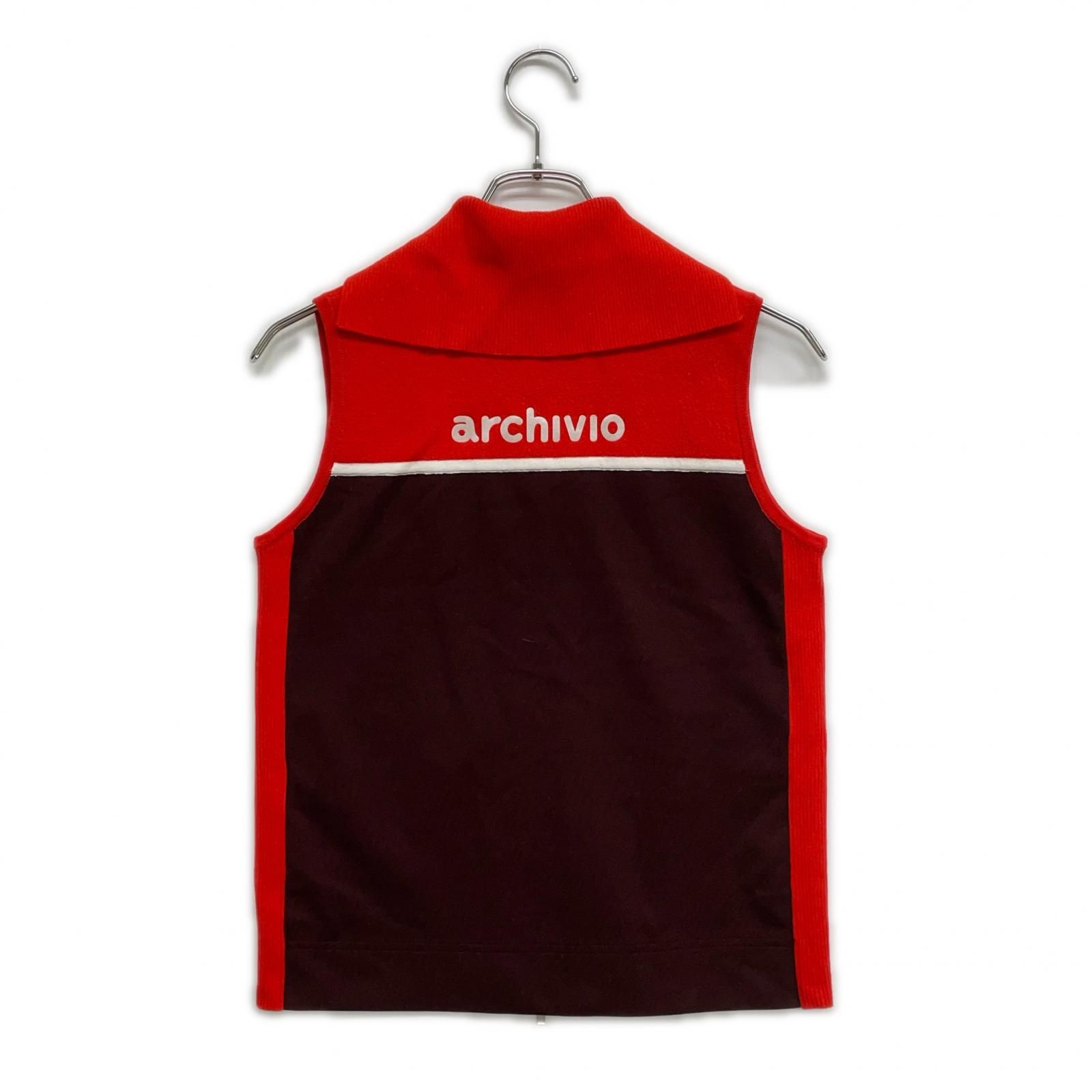レディース アルチビオ archivio ベスト 中古 coco 0 36(S) 白 38(M) 新品アルチビオベストとスカートセット - 春夏用 イエロー ARCHIVIO アルチビオ☆Vネックニットベスト☆春