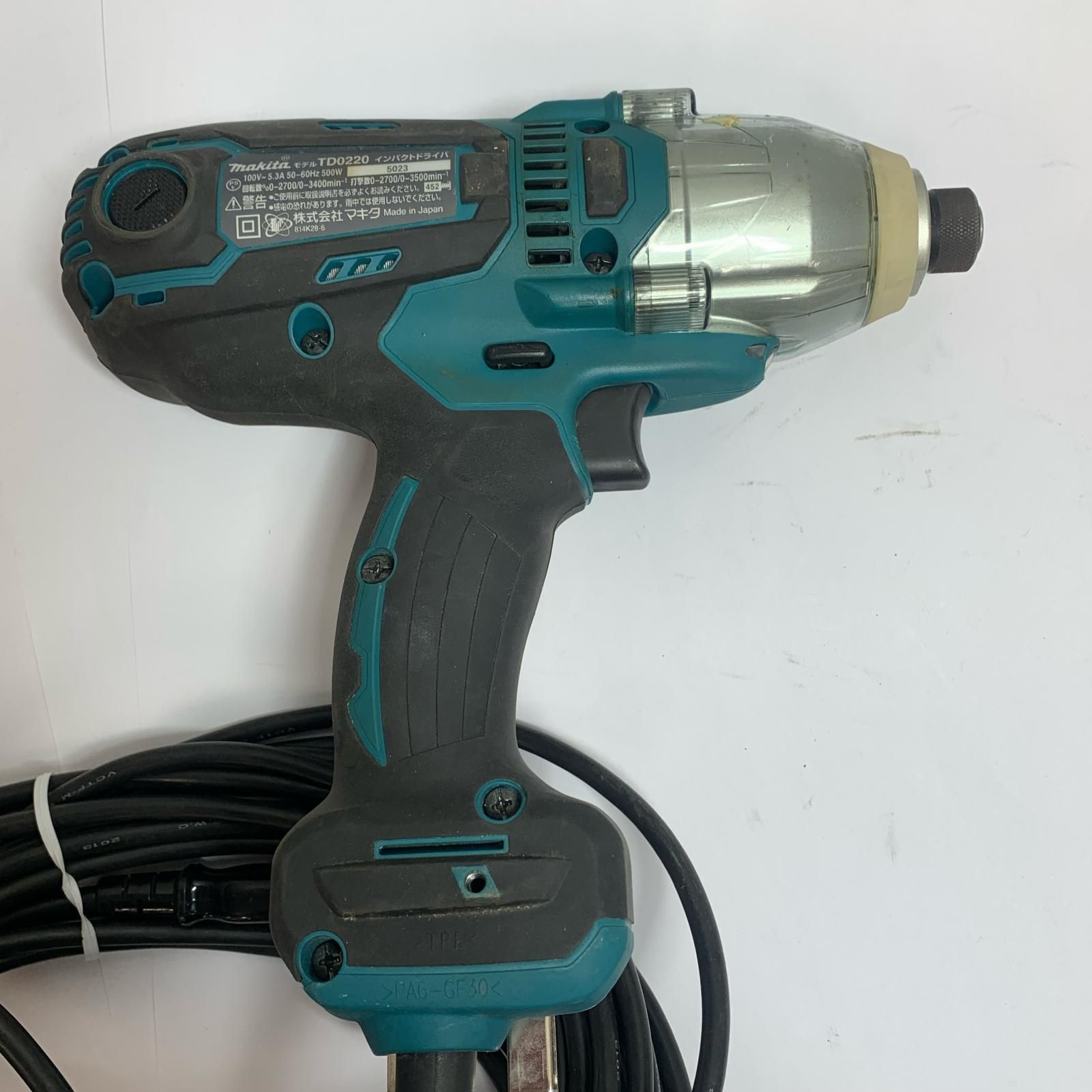 ♭♭MAKITA マキタ コード式インパクトドライバ 2013年製 TD 0220 ブルー