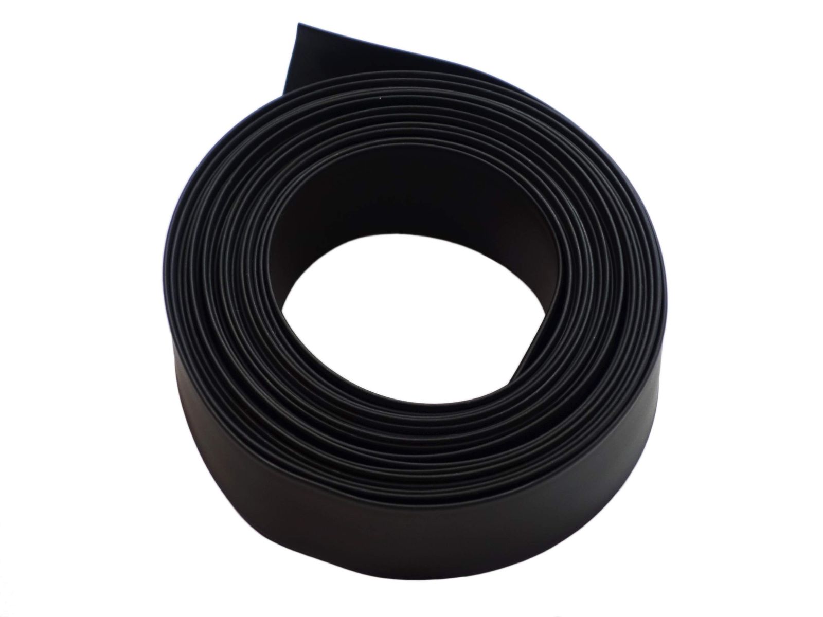 新品 熱収縮チューブ 22mm 内径φ22mm （平置き幅38mm）印字無しで綺麗 収縮比率2:1 (22mm→11mm) シュリンクチューブ 絶縁チューブ 防水 高難燃性 収縮チューブ (5M ブラック（黒）)