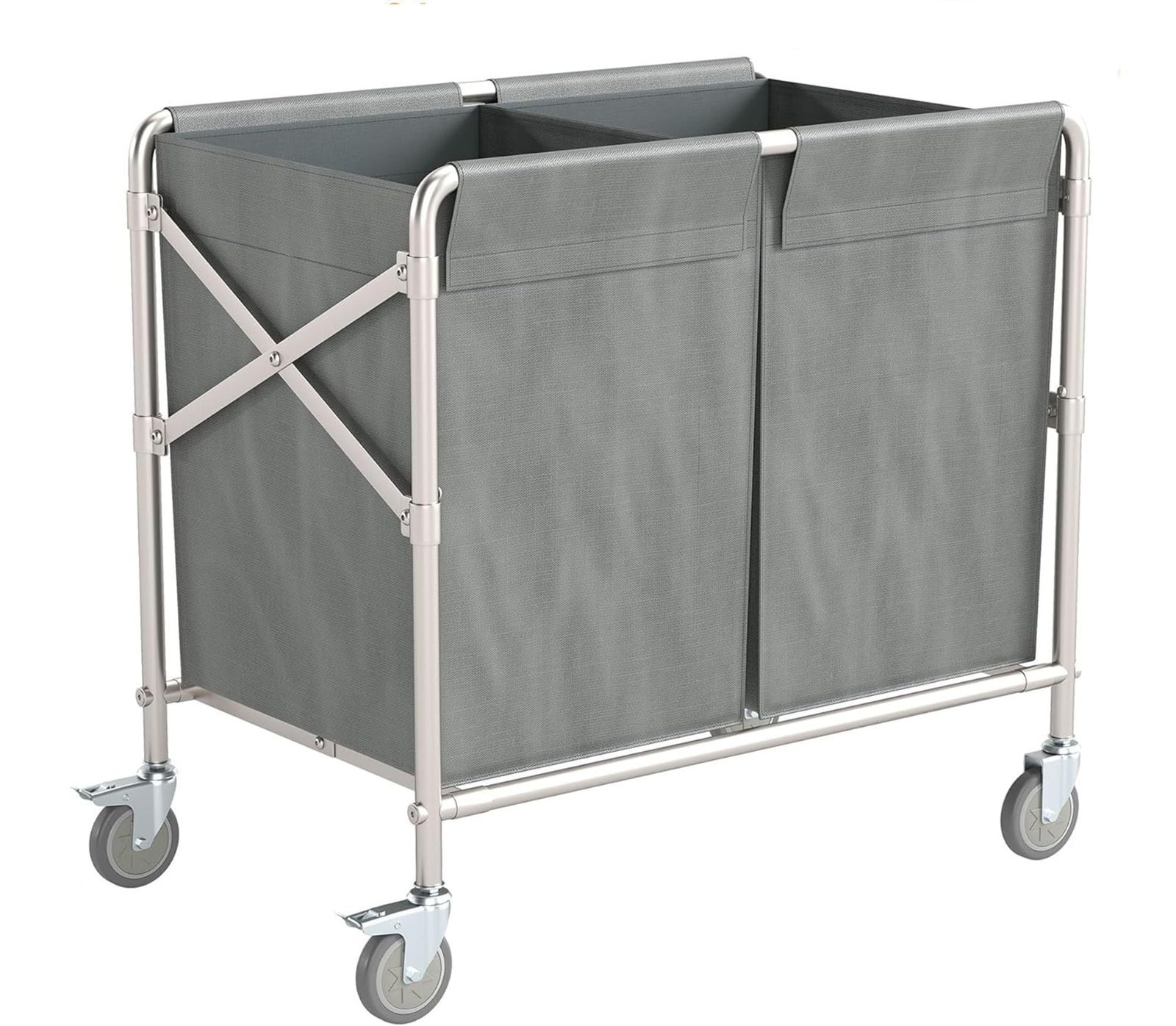 uyoyous リネンカート 業務用ダスト清掃カート 大型 大容量 耐荷重200 kg 頑丈 サイズ86 x 52 83 cm 学校 病院 工場 商業施設 ホテル 業務用清掃用具 キャスター付き