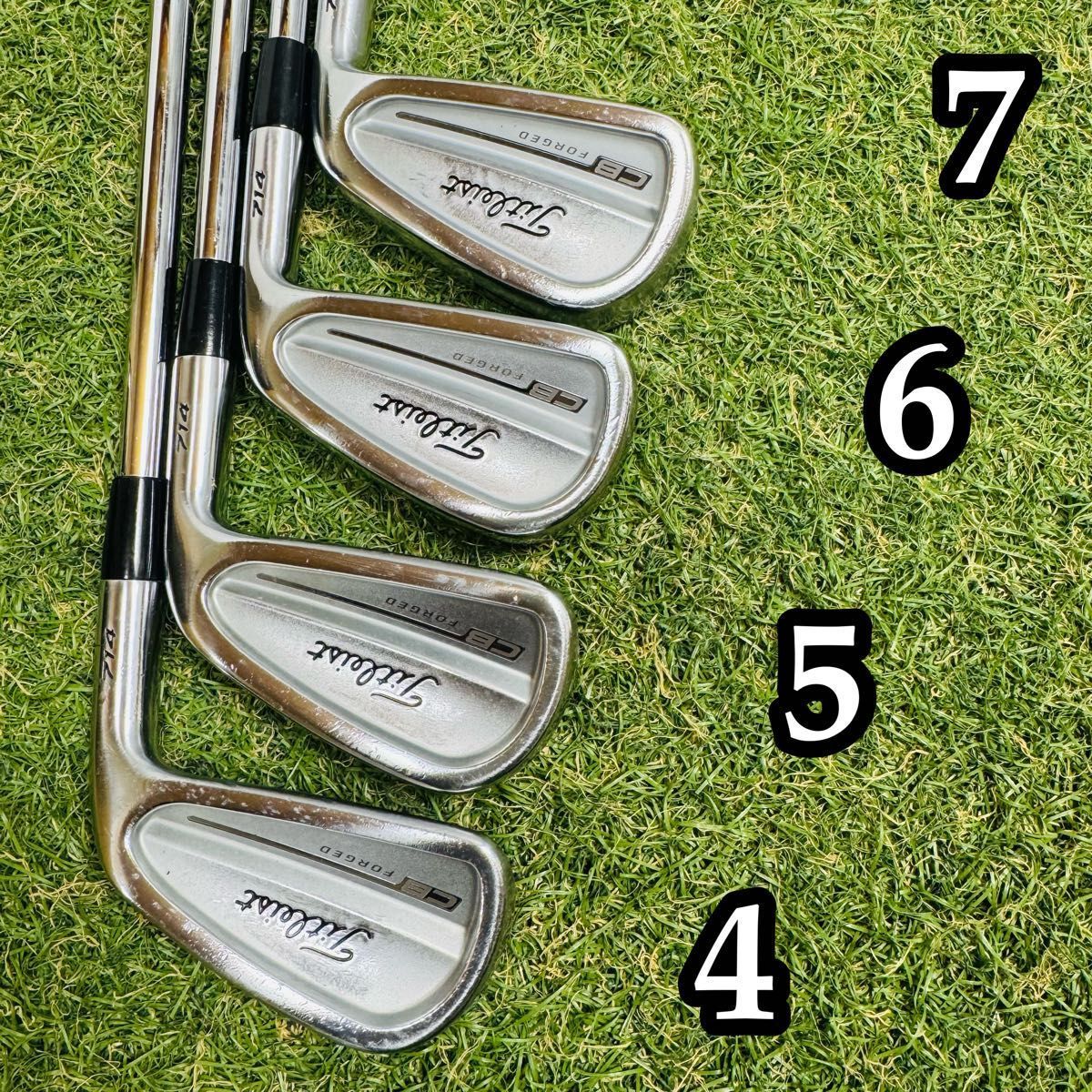 良品】タイトリスト CB714 メンズアイアンセット 7本 スチール S