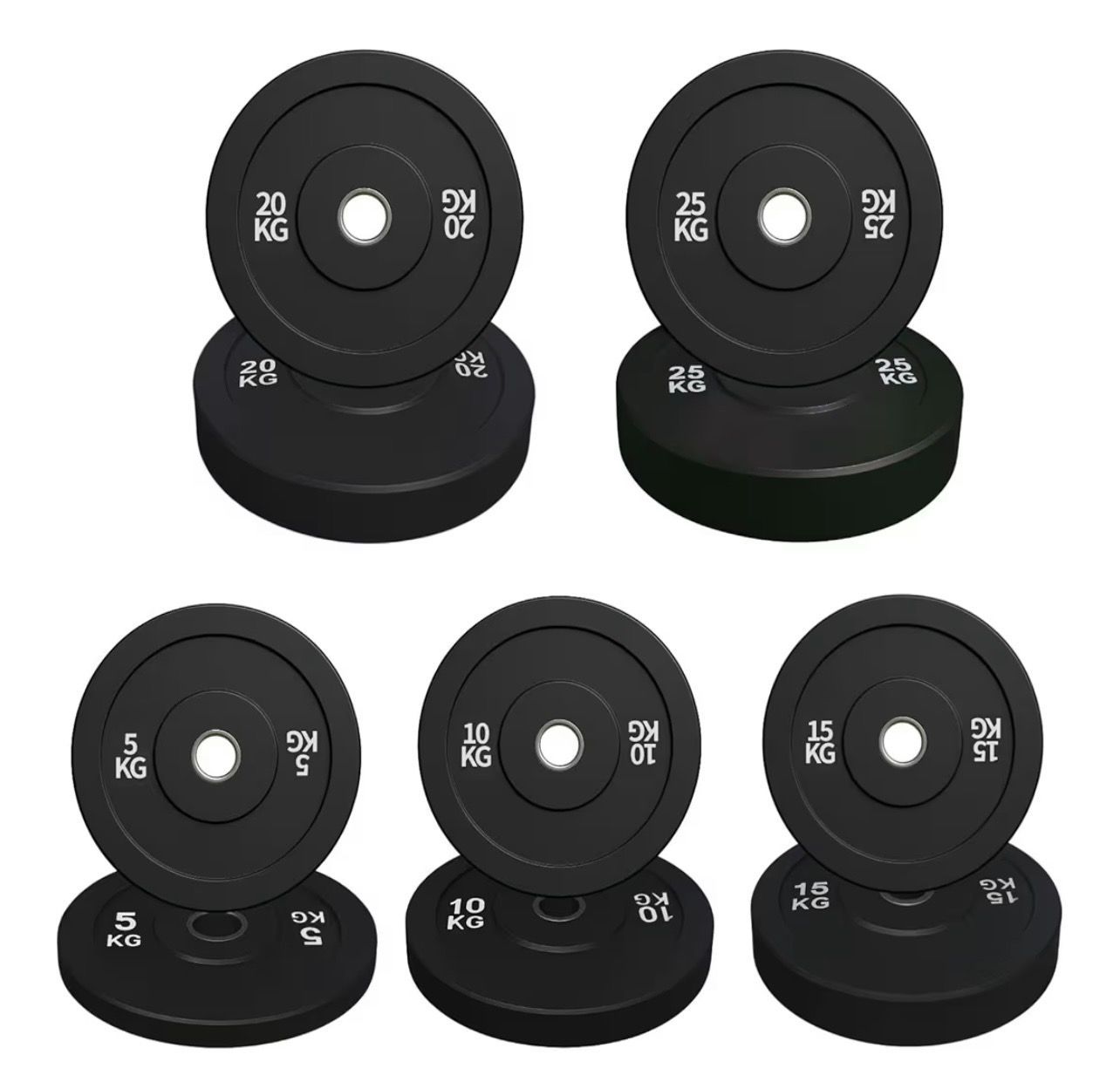 ★新品★150kgセット 10枚 バンパープレート 黒 オリンピックバー50mm 新品】□プロスポーツチームに導入□穴径50mm 高密度バンパープレート