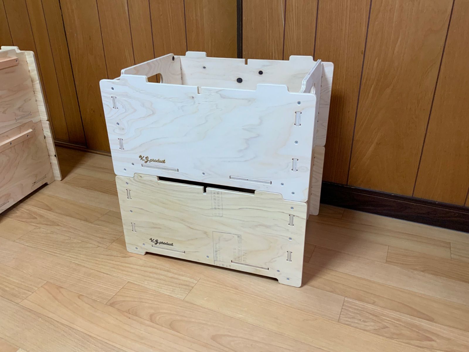 KJボックス2 スタッキングボックス木箱 セット