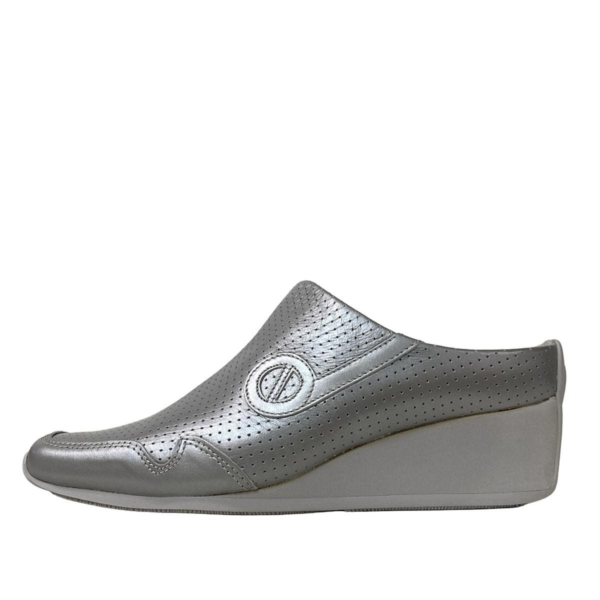 NONAME ノーネーム ミュール 39 レディース グレー ウェッジソール レザー