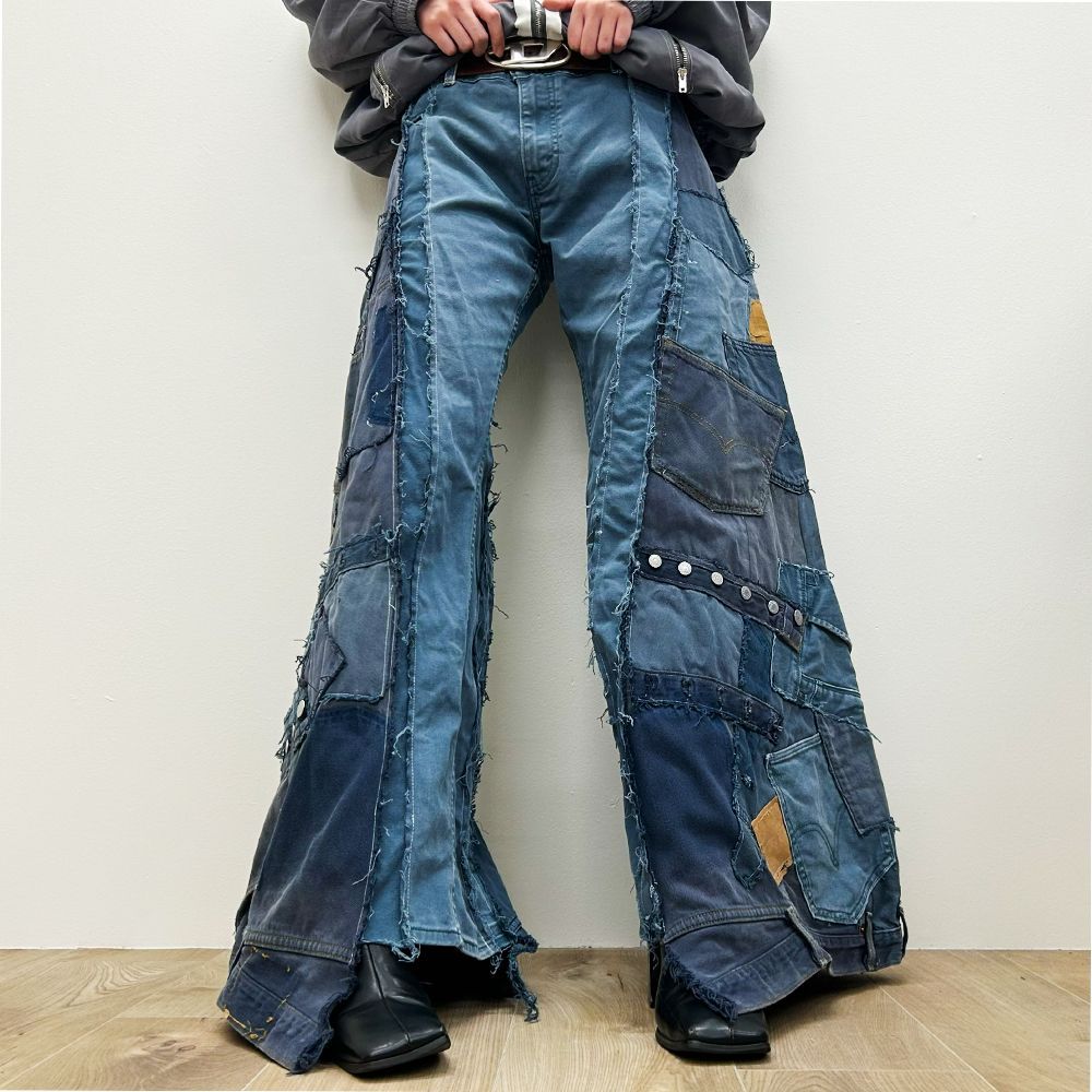 リメイクデニムジーパン