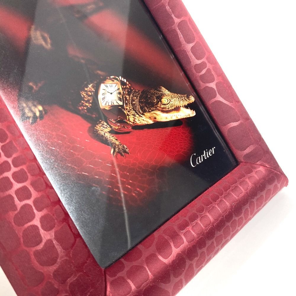CARTIER カルティエ フォトフレーム ロゴ サテン レッド - メルカリ