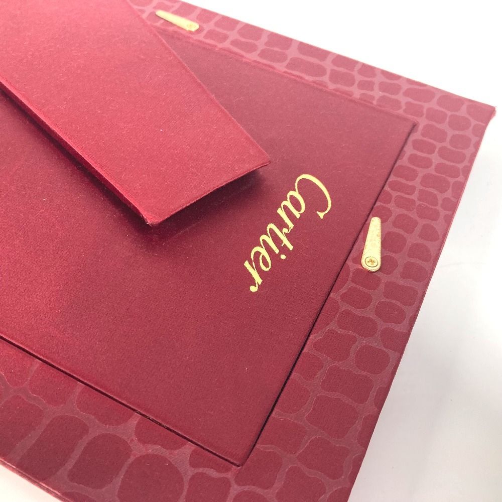 希少　カルティエ　ロゴフォトフレーム 非売品 CARTIER カルティエ フォトフレーム ロゴ サテン レッド - メルカリ