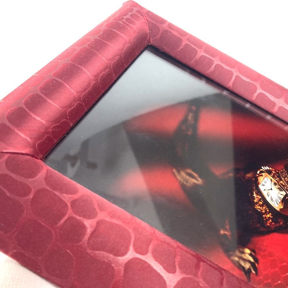 CARTIER カルティエ フォトフレーム ロゴ サテン レッド - メルカリ