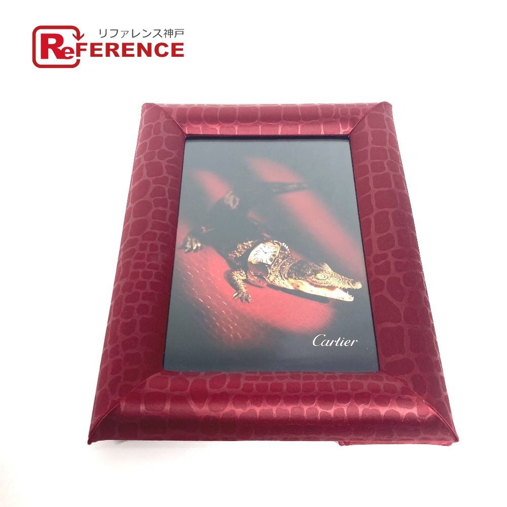 CARTIER カルティエ フォトフレーム ロゴ サテン レッド - メルカリ