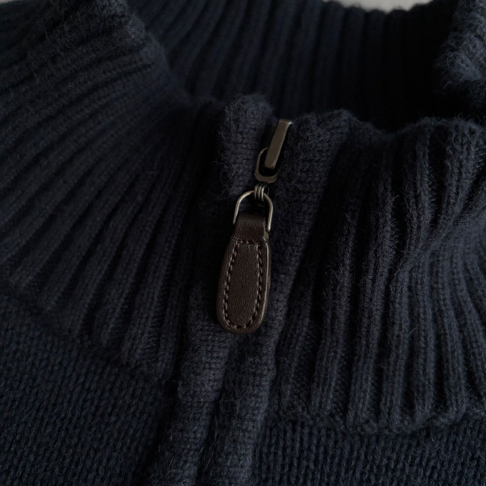 L.L.Bean/エルエルビーン/コットンニット/フルジップ/ジップアップ