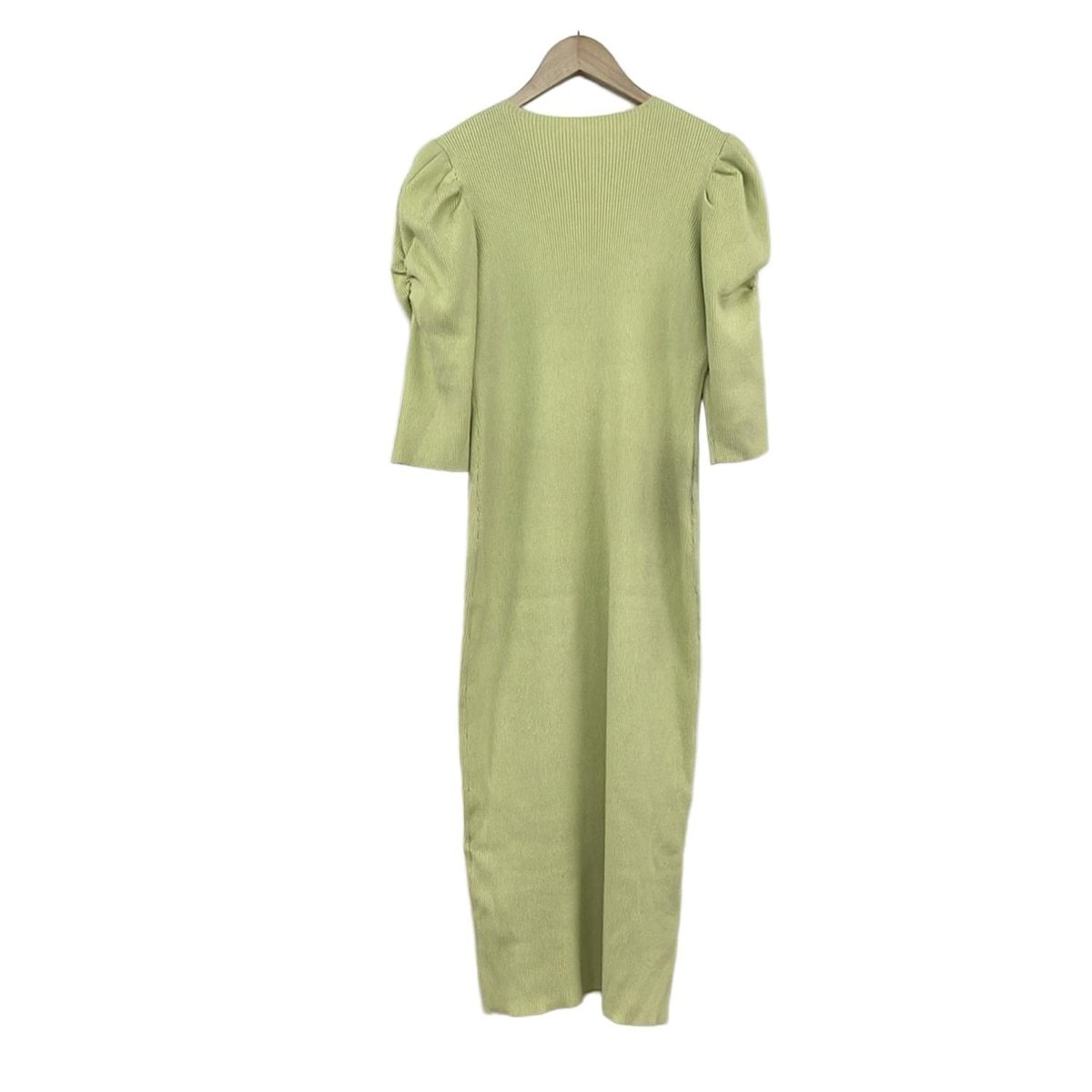 美品セルフォード　ニットワンピース　グリーン　ブラウン　CELFORD 36 CELFORD(セルフォード) ワンピース サイズ36 S レディース - イエロー