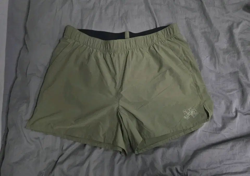 ポータル ランニング パンツ L オリーブカラー