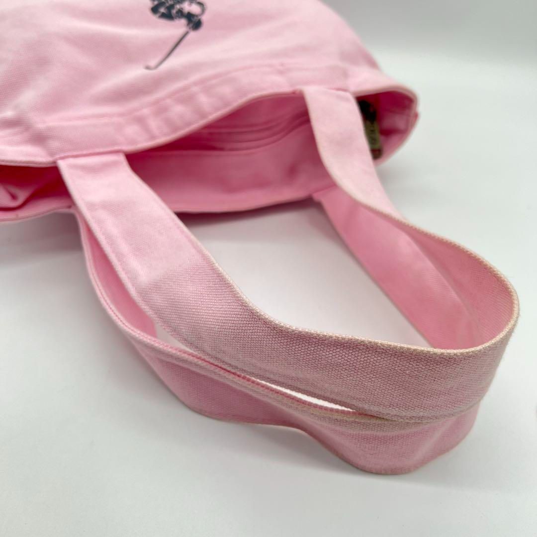 良品】ポロラルフローレン ハンドバッグ トートバッグ キャンバス PINK