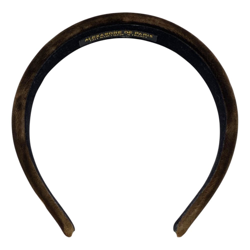 アレクサンドル　ドゥ　パリ　カチューシャ　ヘアバンド　ブラウン アレクサンドル ドゥ パリ カチューシャ ヘアバンド ヘアアクセサリー