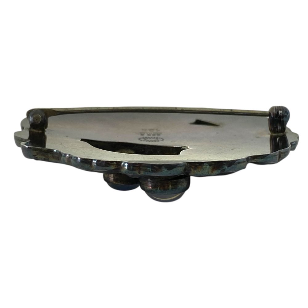 ジョージジェンセン ムーンストーン ブローチ ピンブローチ