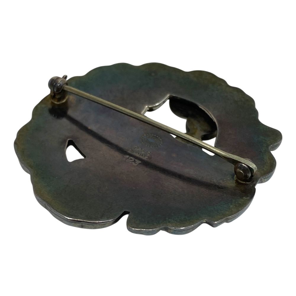 ジョージジェンセン ムーンストーン ブローチ ピンブローチ