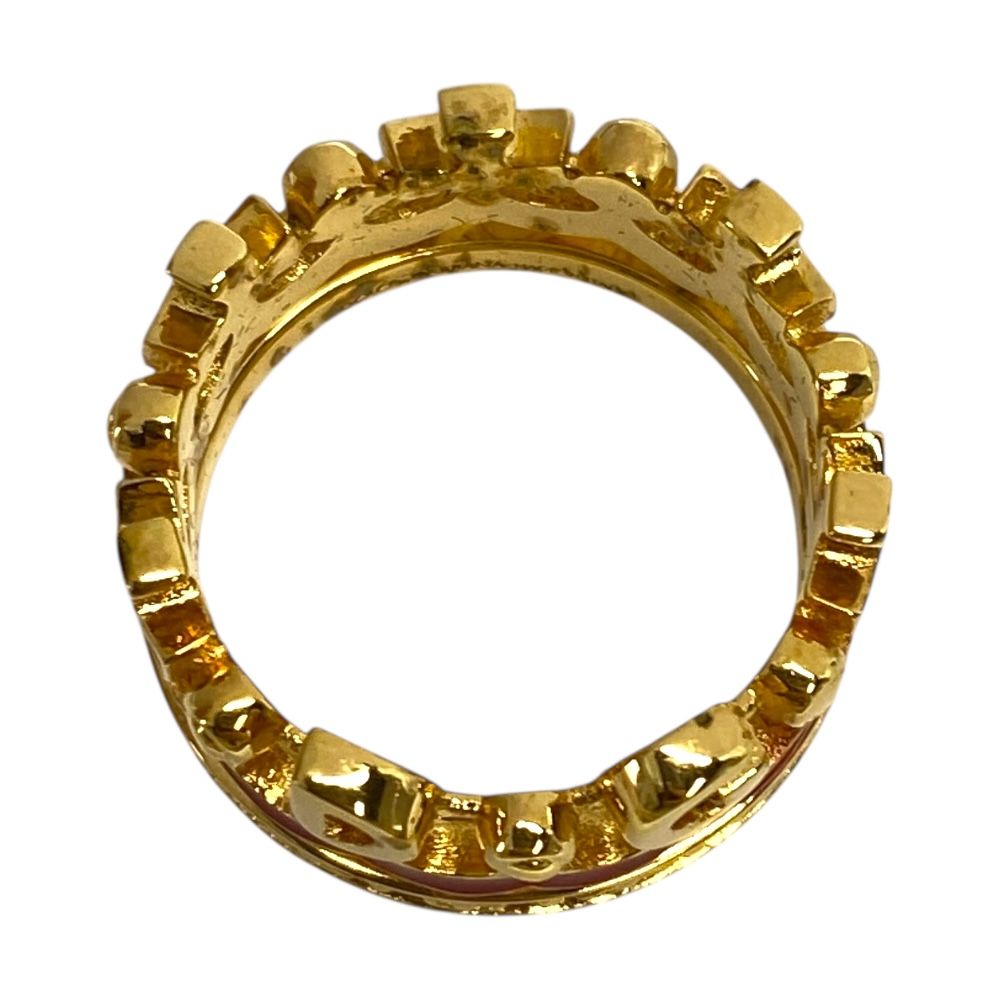  ドルチェ ガッバーナ クラウン リング 指輪 ドルガバ DG ロゴ 王冠 ゴールド レッド メタル DOLCE GABBANA サイズ18号 上質な装飾で華やかさを演出するジュエリー リング 指輪 アクセサリー