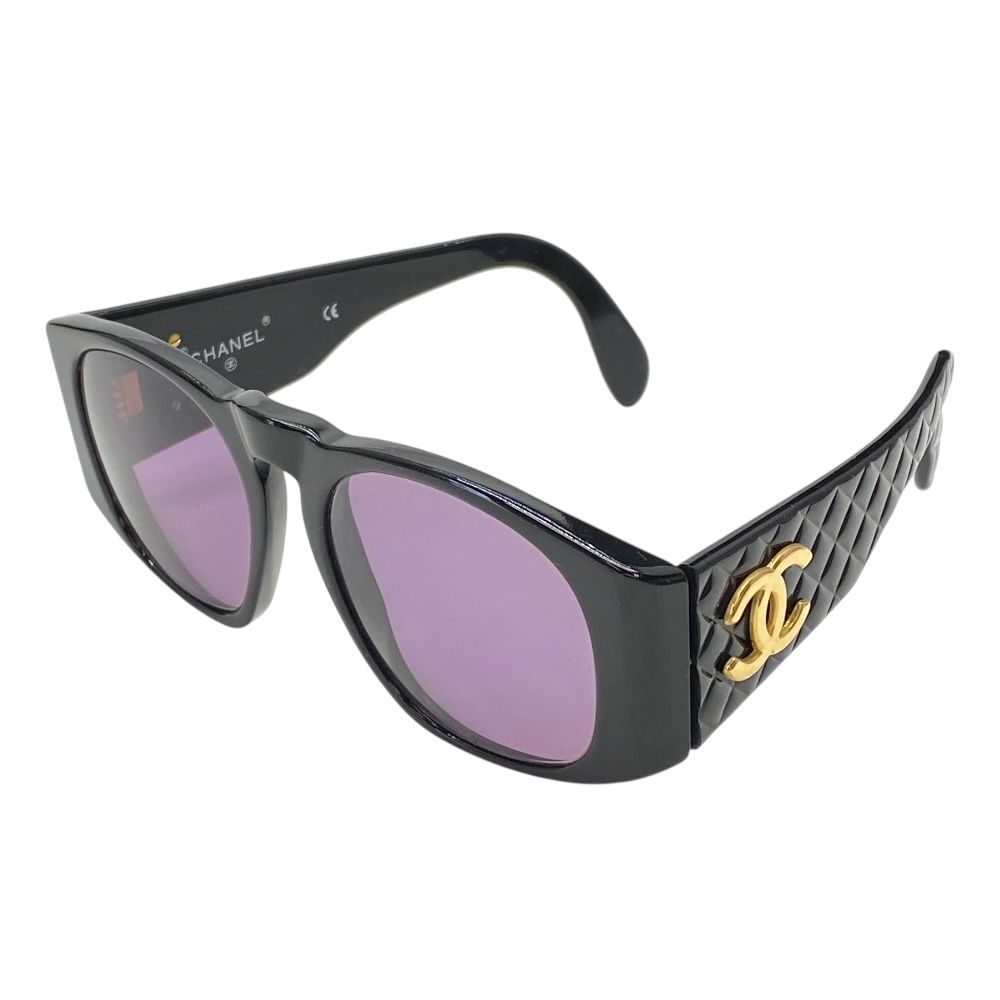 CHANEL　シャネル　サングラス　マトラッセ　ココマーク　ゴールド　ブラック シャネル サングラス アイウェア マトラッセ ココマーク ブラック