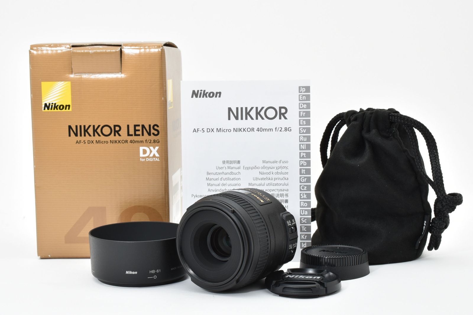Nikon AF-S DX Micro NIKKOR 40mm F2.8G マクロレンズ DX専用 ニコンF