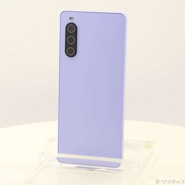 中古品〕 Xperia 10 V 128GB ラベンダー SOG11 au SIMフリー【352