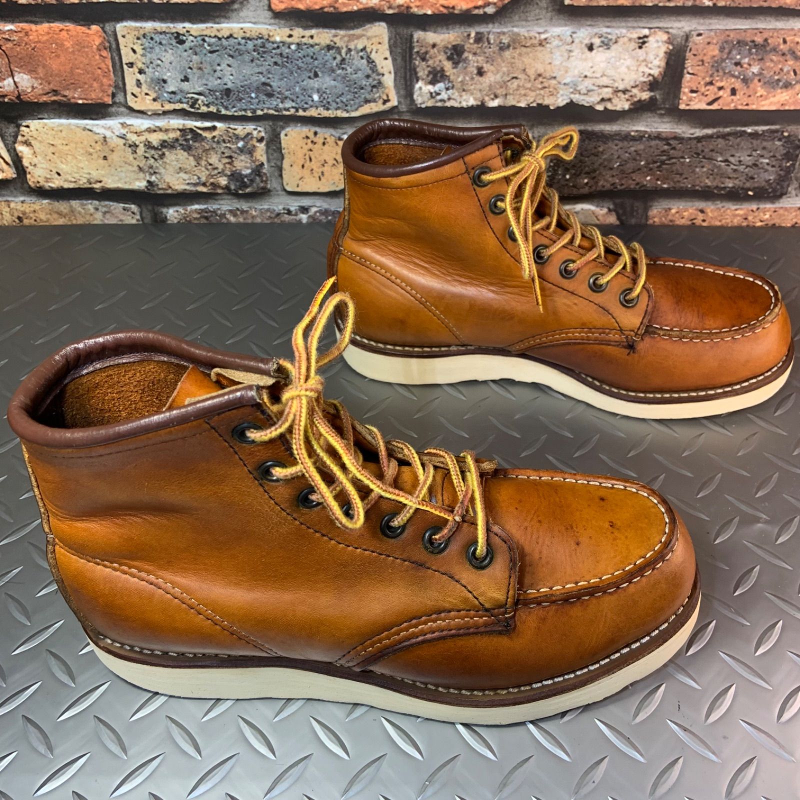  REDWING 875 モックトゥワークブーツ 2000年製 US 7 E JP 25㎝ レッドウイング アメリカ製 25 K 20 ワークブーツ ブーツ 革靴