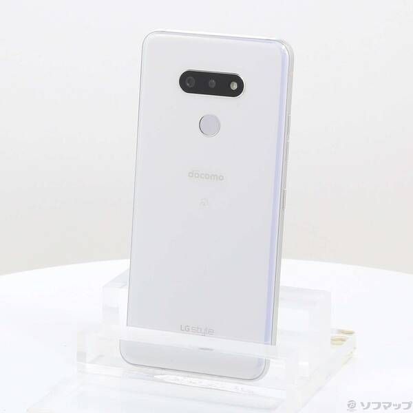 中古品〕 LG style3 64GB オーロラホワイト L-41A docomoロック解除SIM