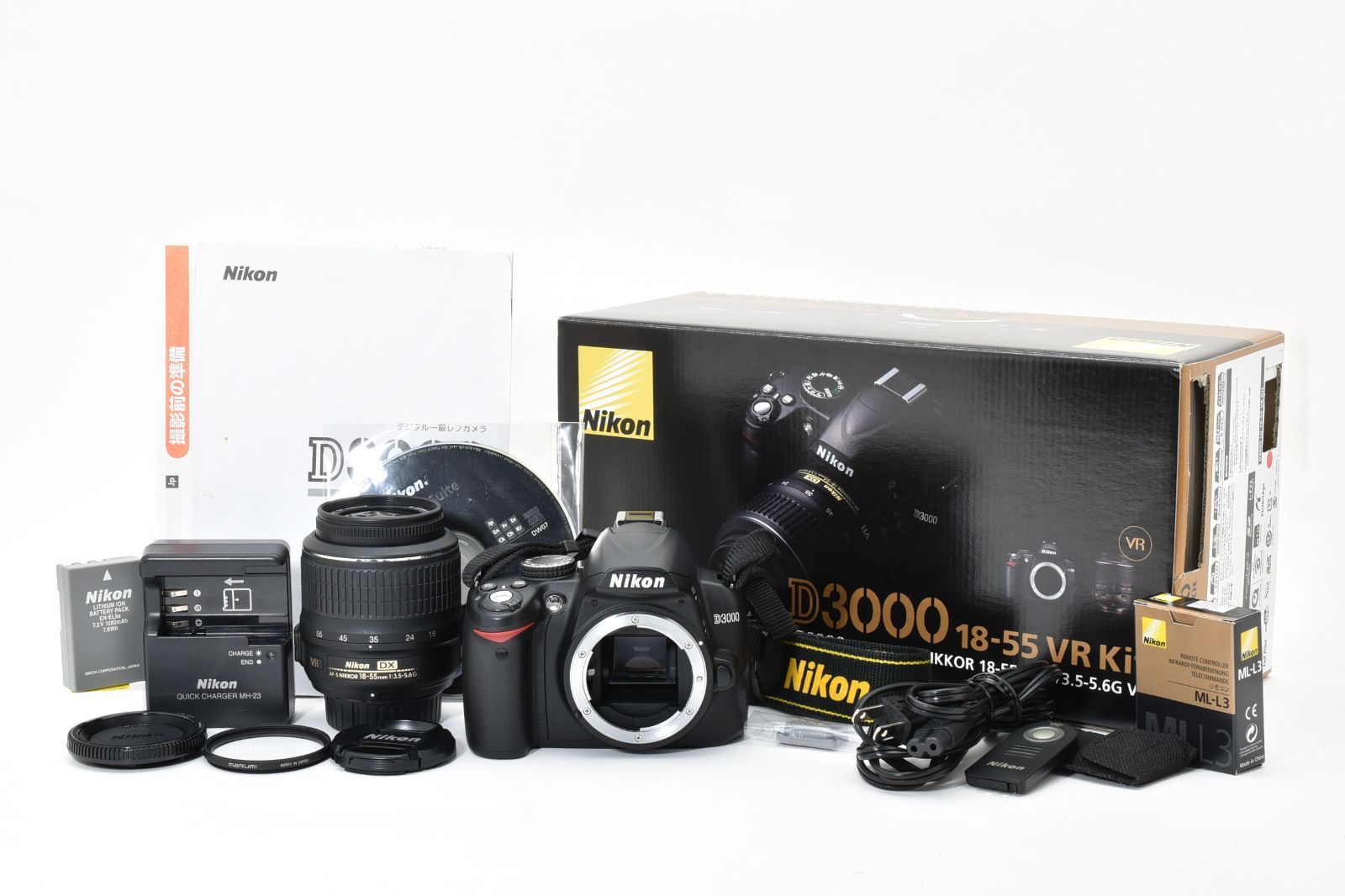 Nikon D3000 一眼レフカメラ レンズキット 18-55mm VR付 シャッター