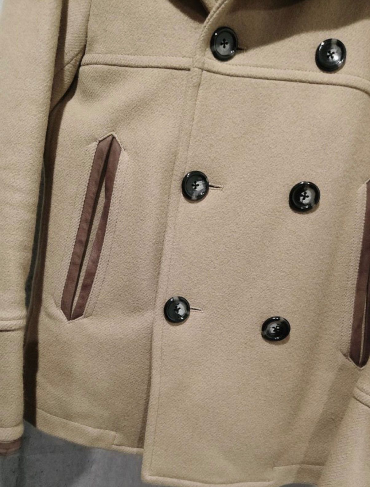 JACKROSE ジャックローズ レザーパイピング メ ルトンウール