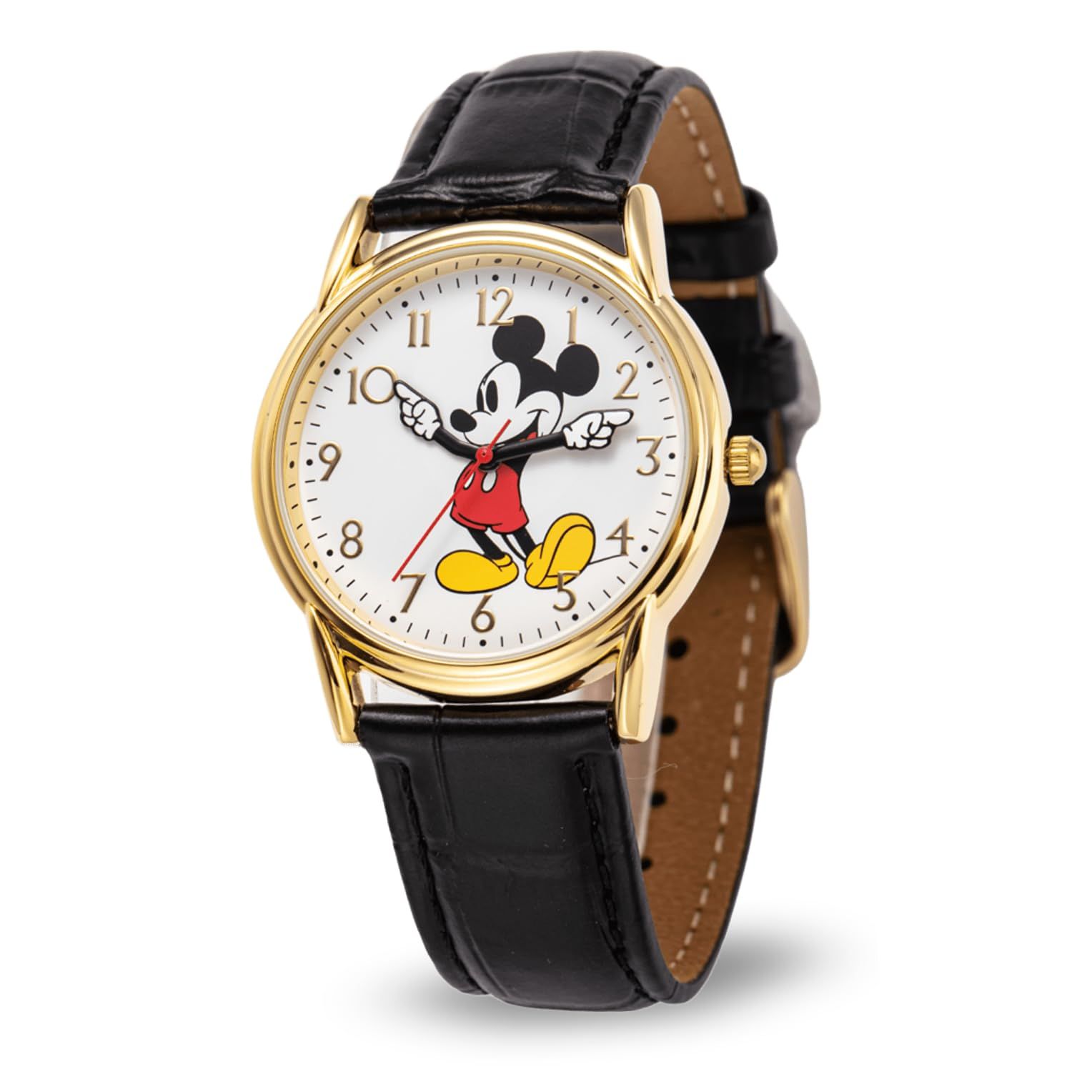 Disney Men s Mickey Mouse QuartzメタルCasual Watch Color Black Model wds000404