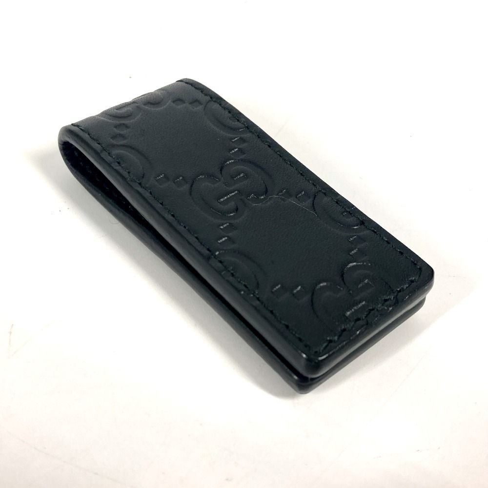 GUCCI グッチ マネークリップ GG グッチシマ 522867 シマレザー
