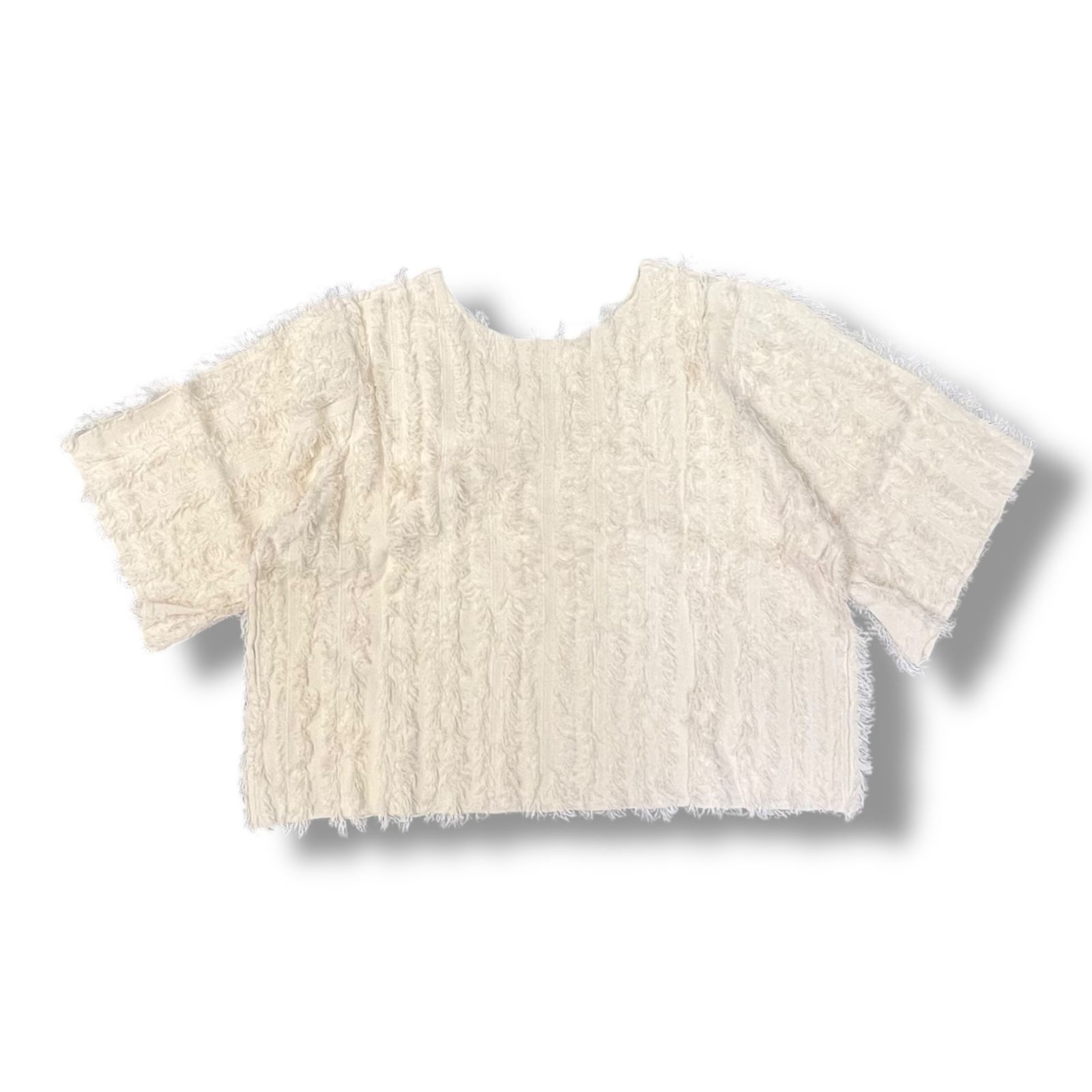 参考上代16500円 未使用品 HeRIN.CYE Fringe 2way knit tops フリンジ